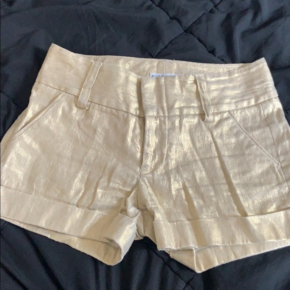 alice + olivia gold candy cuff short